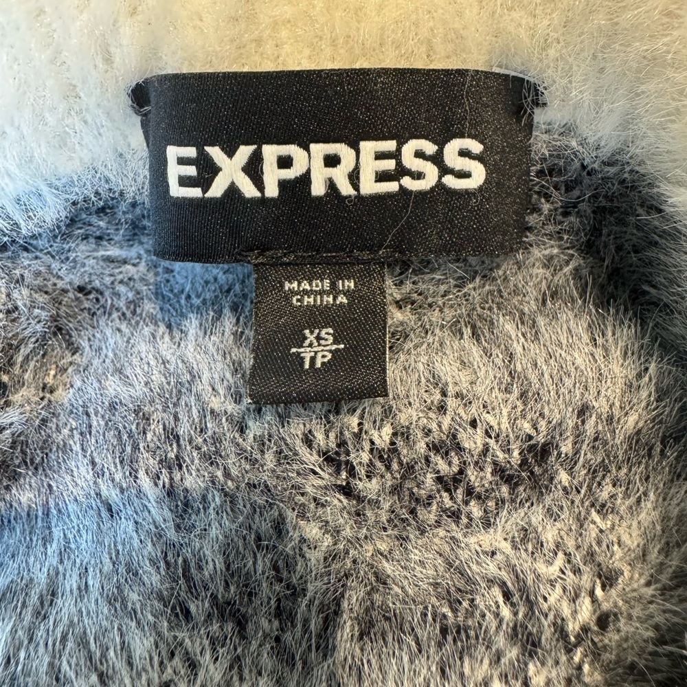 Express Zebra Pattern Crew Neck Sweater - Picture 3 of 4